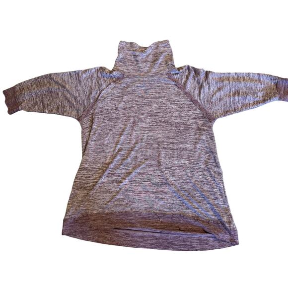 HIP Womens Turtleneck Pullover Top Purple 3/4 Length Sleeves Size L - Picture 3 of 4